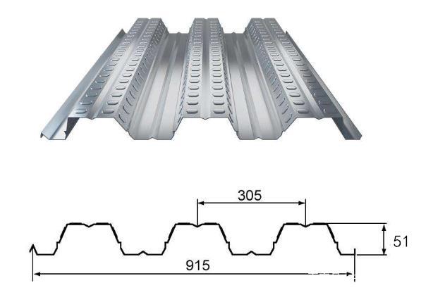 YX51-305-915-0.8厚镀锌楼层板型号及一平米重量(图1) YX51-305-915-0.8厚镀锌楼层板型号及一平米重量(图1)